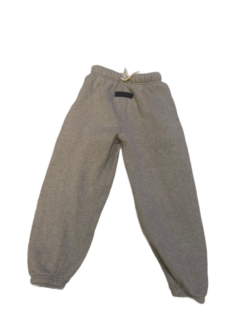 Essentials Fear of God Heathered Oatmeal Joggers Size 8